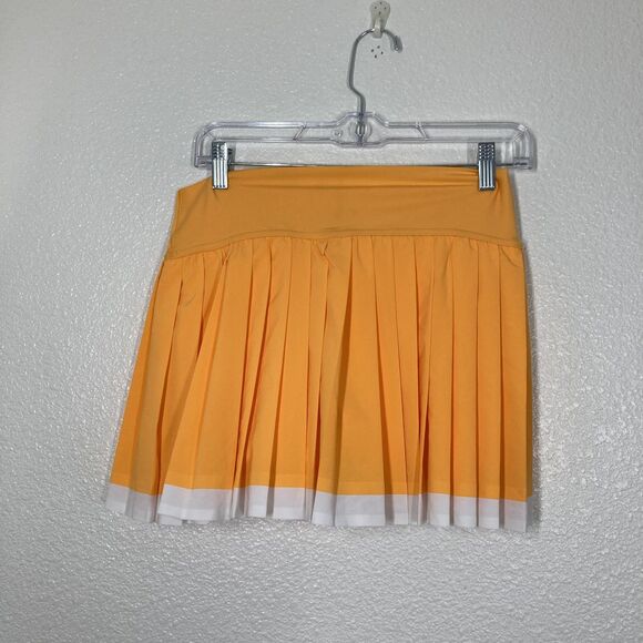 OFFLINE By Aerie Skort Womens Medium Orange Pleated Tennis Athletic Real Good - Picture 9 of 16
